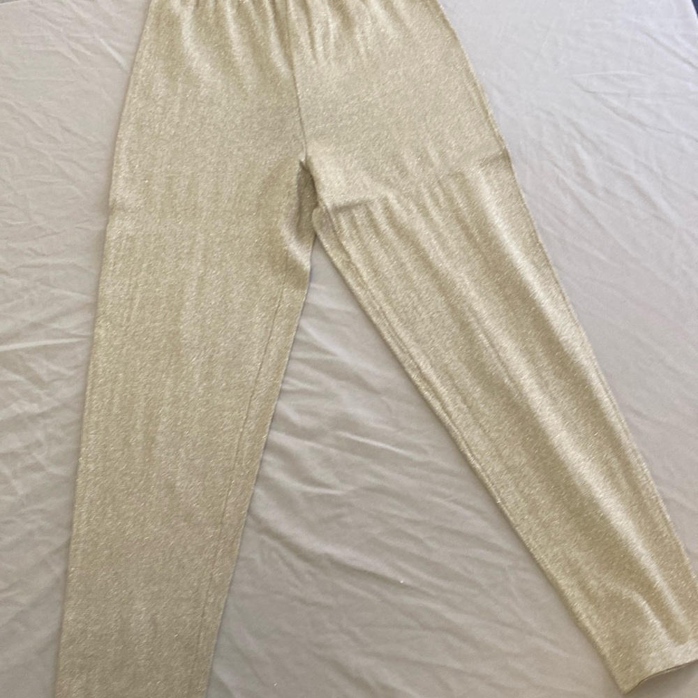 Women’s size s metallic gold pants